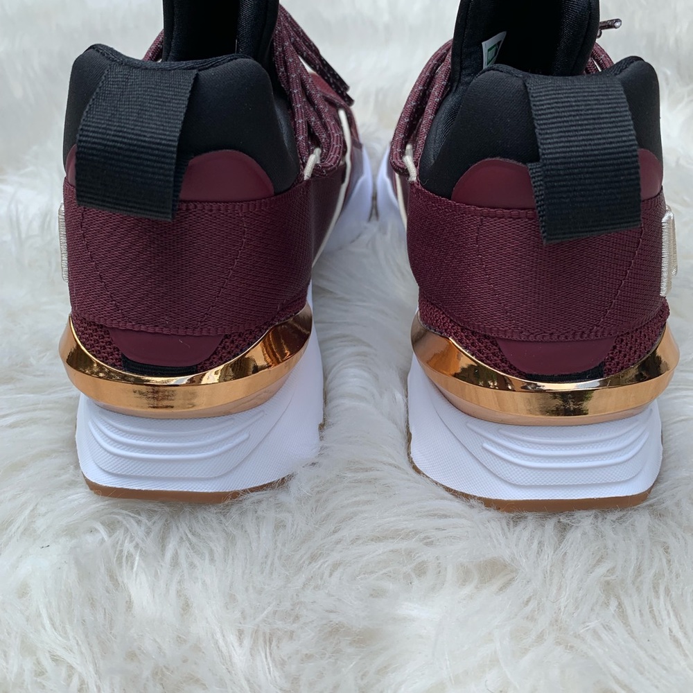 Womens Maroon Puma Athletic Sneakers Size 6.5 - Picture 5 of 8